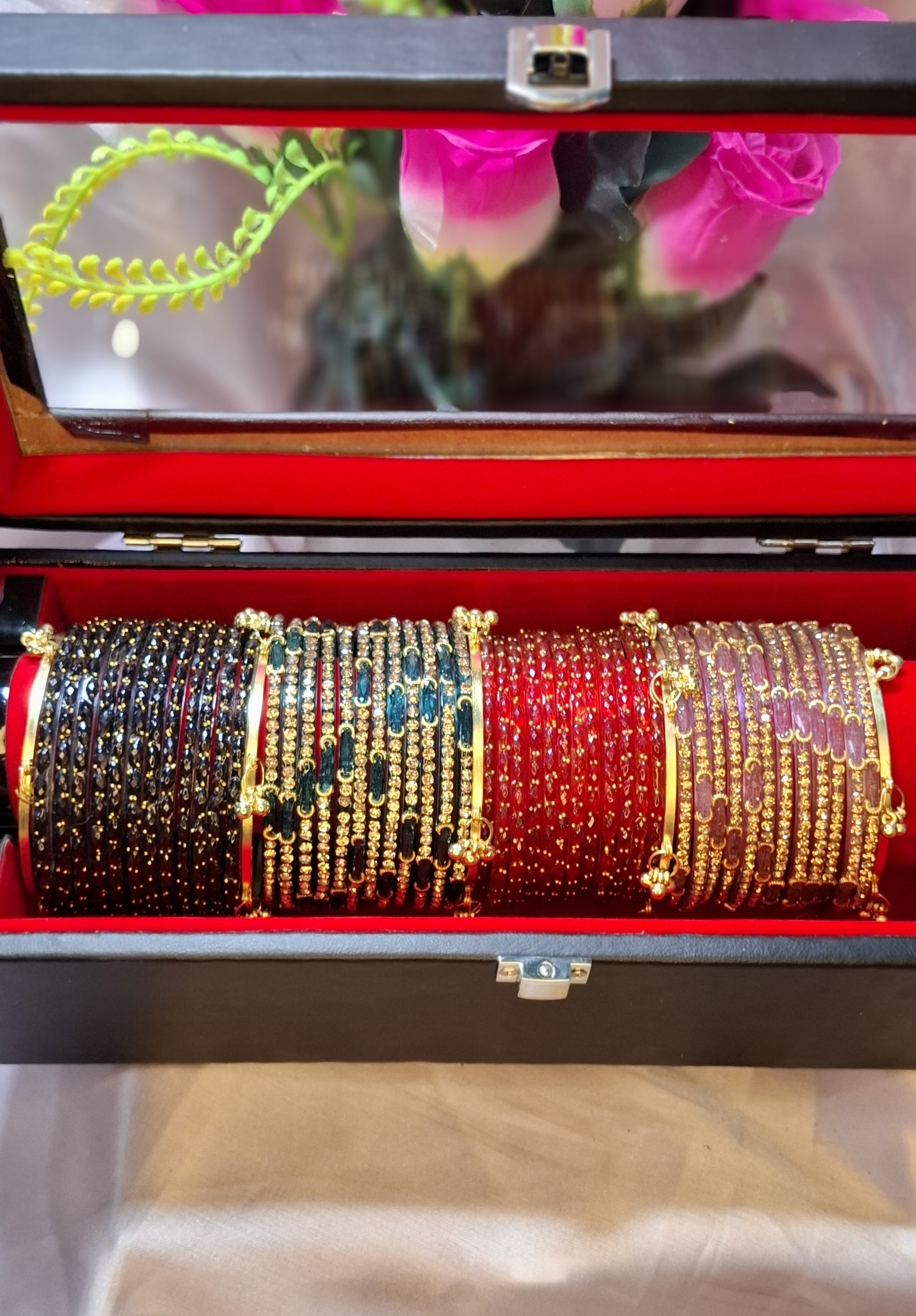 🌸 Exclusive Kashmiri Raindrop Bangles Combo Set — Delivery Charge Free Whole Bangladesh! 🇧🇩🎁